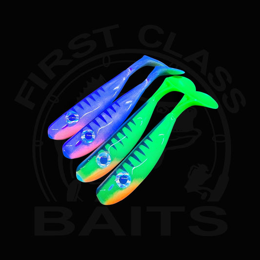 Classy Slim Shad - Perch Mix UV (7,5cm 4 Stk.)