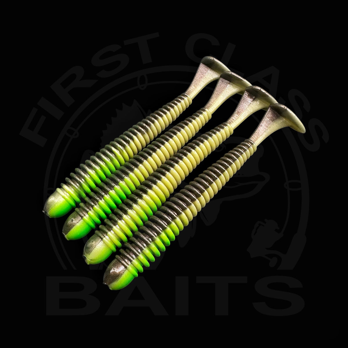 Ripp-Shad - Toxic Lime UV (9cm, 12cm, 16cm)