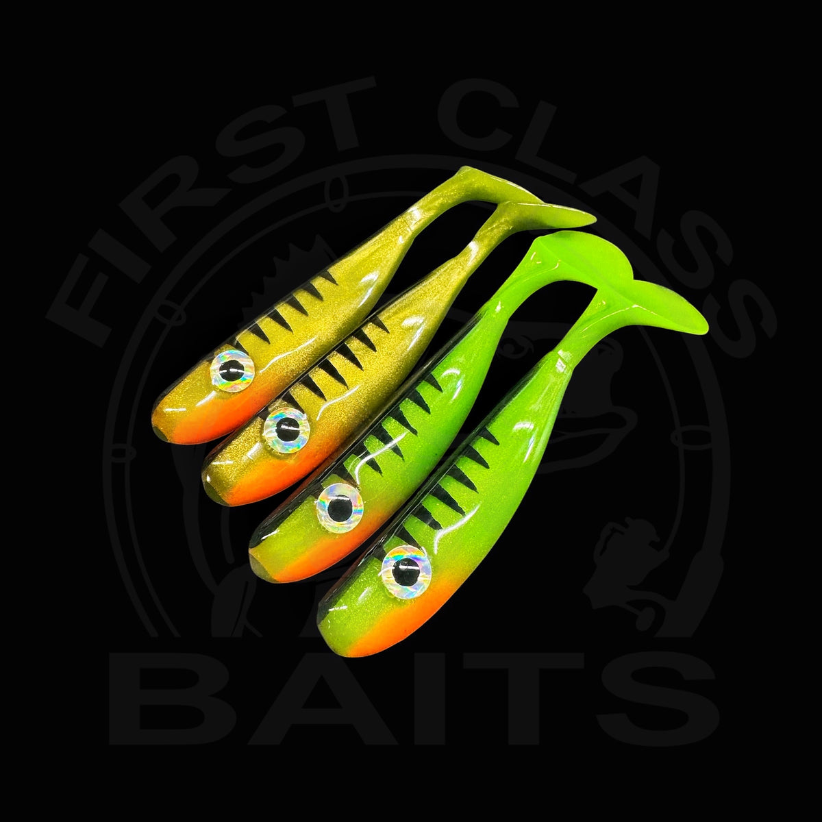 Classy Slim Shad - Perch Mix UV (7,5cm 4 Stk.)